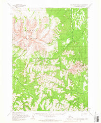 Taylor Mountains D-4 Alaska Historical topographic map, 1:63360 scale, 15 X 15 Minute, Year 1954