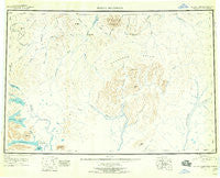 Taylor Mountains Alaska Historical topographic map, 1:250000 scale, 1 X 3 Degree, Year 1950