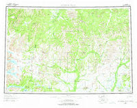 Taylor Mountains Alaska Historical topographic map, 1:250000 scale, 1 X 3 Degree, Year 1954