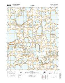 Teshekpuk A-1 NW Alaska Current topographic map, 1:25000 scale, 7.5 X 7.5 Minute, Year 2015