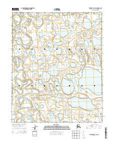 Teshekpuk A-4 SW Alaska Current topographic map, 1:25000 scale, 7.5 X 7.5 Minute, Year 2015