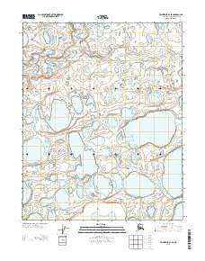 Teshekpuk B-1 SE Alaska Current topographic map, 1:25000 scale, 7.5 X 7.5 Minute, Year 2013
