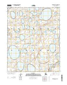 Teshekpuk B-2 SE Alaska Current topographic map, 1:25000 scale, 7.5 X 7.5 Minute, Year 2013