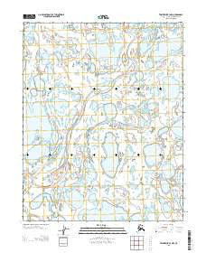 Teshekpuk B-3 NW Alaska Current topographic map, 1:25000 scale, 7.5 X 7.5 Minute, Year 2013