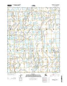 Teshekpuk B-4 NE Alaska Current topographic map, 1:25000 scale, 7.5 X 7.5 Minute, Year 2013