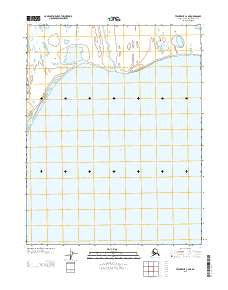 Teshekpuk C-2 NE Alaska Current topographic map, 1:25000 scale, 7.5 X 7.5 Minute, Year 2013