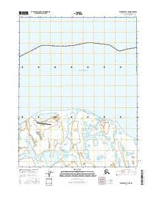 Teshekpuk D-1 NE Alaska Current topographic map, 1:25000 scale, 7.5 X 7.5 Minute, Year 2016