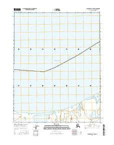Teshekpuk D-1 NW Alaska Current topographic map, 1:25000 scale, 7.5 X 7.5 Minute, Year 2016