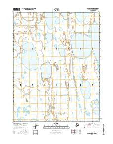 Teshekpuk D-2 SE Alaska Current topographic map, 1:25000 scale, 7.5 X 7.5 Minute, Year 2016