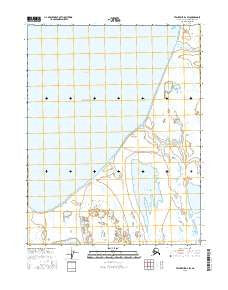 Teshekpuk D-2 SW Alaska Current topographic map, 1:25000 scale, 7.5 X 7.5 Minute, Year 2016