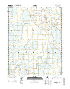 Teshekpuk D-4 SE Alaska Current topographic map, 1:25000 scale, 7.5 X 7.5 Minute, Year 2013