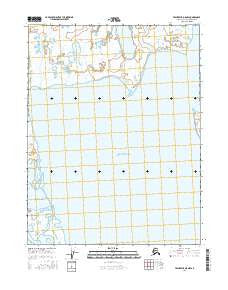 Teshekpuk D-5 NW Alaska Current topographic map, 1:25000 scale, 7.5 X 7.5 Minute, Year 2016