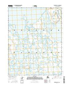 Teshekpuk D-5 SE Alaska Current topographic map, 1:25000 scale, 7.5 X 7.5 Minute, Year 2016