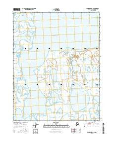 Teshekpuk D-5 SW Alaska Current topographic map, 1:25000 scale, 7.5 X 7.5 Minute, Year 2016
