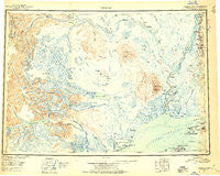 Tyonek Alaska Historical topographic map, 1:250000 scale, 1 X 3 Degree, Year 1949