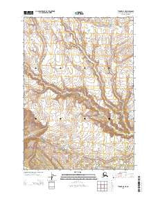 Tyonek A-5 NE Alaska Current topographic map, 1:25000 scale, 7.5 X 7.5 Minute, Year 2013