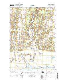 Tyonek B-1 SW Alaska Current topographic map, 1:25000 scale, 7.5 X 7.5 Minute, Year 2013