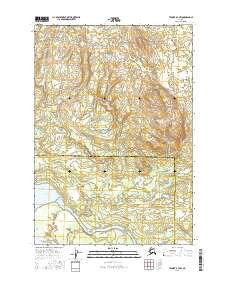 Tyonek B-4 NW Alaska Current topographic map, 1:25000 scale, 7.5 X 7.5 Minute, Year 2016