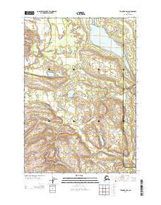 Tyonek B-4 SW Alaska Current topographic map, 1:25000 scale, 7.5 X 7.5 Minute, Year 2013