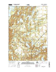 Tyonek C-1 SE Alaska Current topographic map, 1:25000 scale, 7.5 X 7.5 Minute, Year 2016