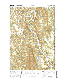 Tyonek C-2 NW Alaska Current topographic map, 1:25000 scale, 7.5 X 7.5 Minute, Year 2016