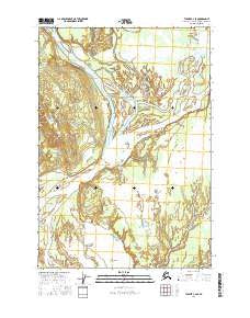 Tyonek C-2 SE Alaska Current topographic map, 1:25000 scale, 7.5 X 7.5 Minute, Year 2016