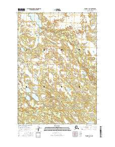 Tyonek C-3 NE Alaska Current topographic map, 1:25000 scale, 7.5 X 7.5 Minute, Year 2016