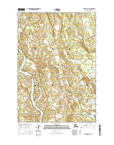 Tyonek D-2 SW Alaska Current topographic map, 1:25000 scale, 7.5 X 7.5 Minute, Year 2016