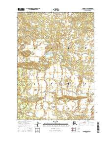 Tyonek D-3 SW Alaska Current topographic map, 1:25000 scale, 7.5 X 7.5 Minute, Year 2016