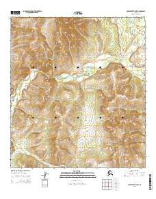Unalakleet B-3 NW Alaska Current topographic map, 1:25000 scale, 7.5 X 7.5 Minute, Year 2015