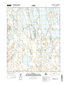 Wainwright A-1 NE Alaska Current topographic map, 1:25000 scale, 7.5 X 7.5 Minute, Year 2014