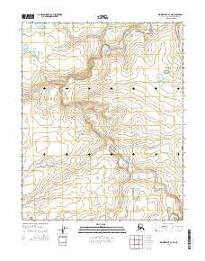 Wainwright A-3 NE Alaska Current topographic map, 1:25000 scale, 7.5 X 7.5 Minute, Year 2014