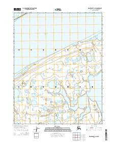 Wainwright D-1 SW Alaska Current topographic map, 1:25000 scale, 7.5 X 7.5 Minute, Year 2014