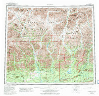 Wiseman Alaska Historical topographic map, 1:250000 scale, 1 X 3 Degree, Year 1956