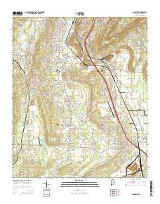 Alabaster Alabama Current topographic map, 1:24000 scale, 7.5 X 7.5 Minute, Year 2014