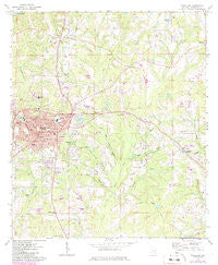 Andalusia Alabama Historical topographic map, 1:24000 scale, 7.5 X 7.5 Minute, Year 1971