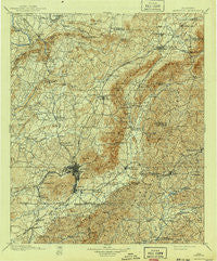 Anniston Alabama Historical topographic map, 1:125000 scale, 30 X 30 Minute, Year 1900