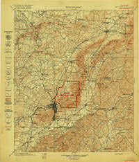 Anniston Alabama Historical topographic map, 1:125000 scale, 30 X 30 Minute, Year 1900