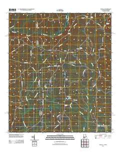Aquilla Alabama Historical topographic map, 1:24000 scale, 7.5 X 7.5 Minute, Year 2011