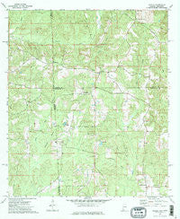 Aquilla Alabama Historical topographic map, 1:24000 scale, 7.5 X 7.5 Minute, Year 1974