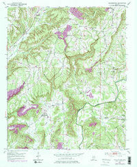 Arkadelphia Alabama Historical topographic map, 1:24000 scale, 7.5 X 7.5 Minute, Year 1951