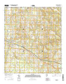 Ashford Alabama Current topographic map, 1:24000 scale, 7.5 X 7.5 Minute, Year 2014