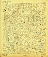 Ashland Alabama Historical topographic map, 1:125000 scale, 30 X 30 Minute, Year 1891