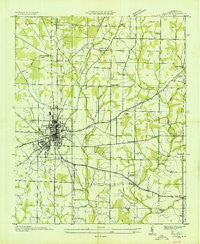 Athens Alabama Historical topographic map, 1:24000 scale, 7.5 X 7.5 Minute, Year 1935