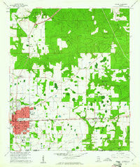 Atmore Alabama Historical topographic map, 1:24000 scale, 7.5 X 7.5 Minute, Year 1960