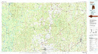 Atmore Alabama Historical topographic map, 1:100000 scale, 30 X 60 Minute, Year 1986