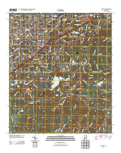 Auburn Alabama Historical topographic map, 1:24000 scale, 7.5 X 7.5 Minute, Year 2011