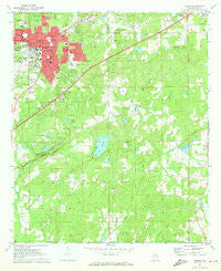 Auburn Alabama Historical topographic map, 1:24000 scale, 7.5 X 7.5 Minute, Year 1971