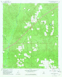 Barnett Crossroads Alabama Historical topographic map, 1:24000 scale, 7.5 X 7.5 Minute, Year 1960