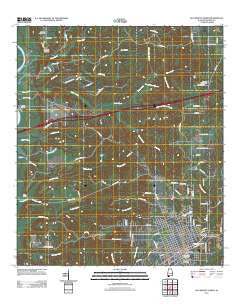 Bay Minette North Alabama Historical topographic map, 1:24000 scale, 7.5 X 7.5 Minute, Year 2011